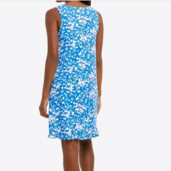 Draper James Floral Ruffle Nightie Blue Shadow Size S/M - Picture 3 of 7